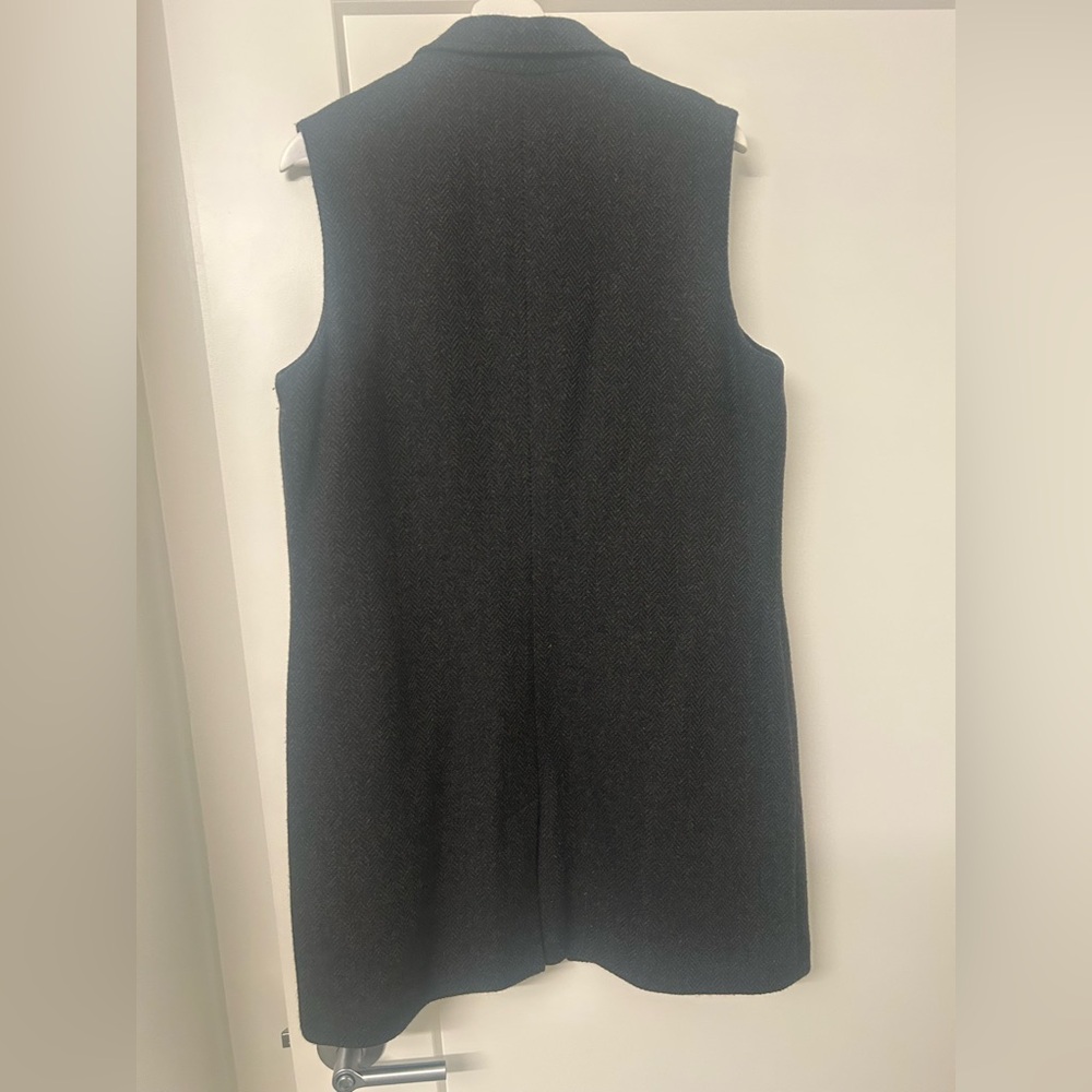 Ralph Lauren Dark Gray Herringbone Vest - Picture 2 of 5